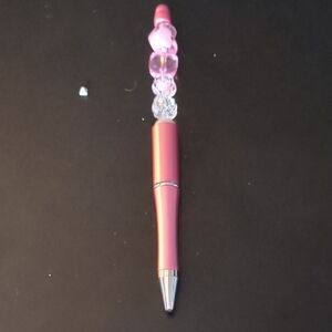 Elegant Pink Beaded Pen